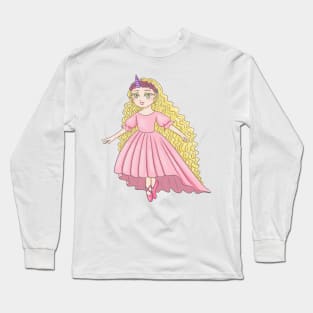 Princess Unicorn Ballerina Long Sleeve T-Shirt